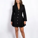 ensemble blazer noir jupe pour femme classe