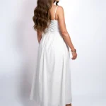 robe élégante en coton blanc